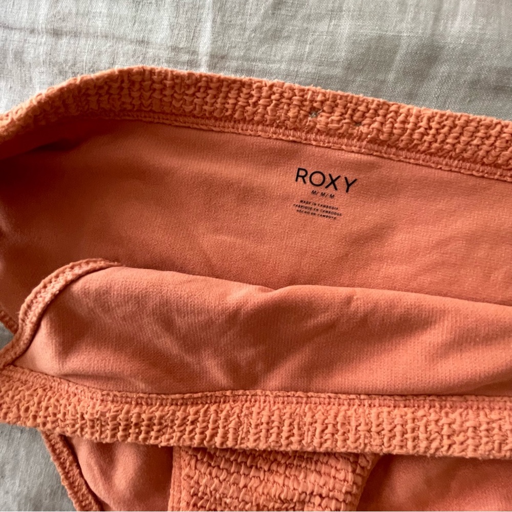 Roxy Orange Crinkle Underwire Bikini - image 3